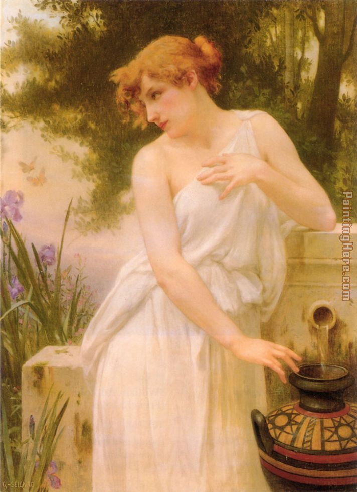 Beauty At The Well painting - Guillaume Seignac Beauty At The Well art painting